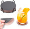 Chitomars Lot de 12 Dessous de Verre, Set de Coaster Antidérapant Double Face Lavable Dessous de Verre Isole et protège Les Meubles pour Servir Cafés dans Une Maison ou Un Bar (Rond, Gris Rose)