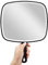 OMIRO Hand Mirror, Extra Large Black Handheld Mirror with Handle, 9 W x 12.4 L (Pack of 3)