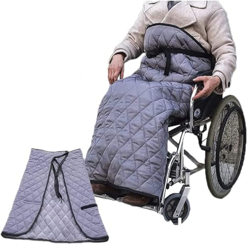 MOUSKE Winter Wheelchair Blanket, Waterproof Fleece Lining Comfortable Aldult Keep Warm Windproof Lower Body Leg Cozy Cover for the Elderly Disabled Seniors