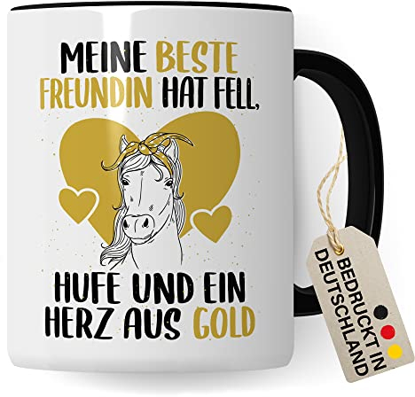 Tazza da caffè con cavalli e cavalli, ideale come regalo