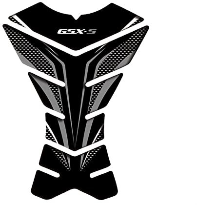 POLOUK Motorrad-Dekor-Zubehör 3D-Tankpad-Aufkleber Schutzaufkleber Für S&uzuki GSX-S Gsxs 750 1000 1000F Fishbone-Aufkleber (Color : 3 Titanium)