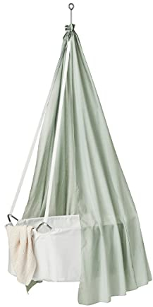 Leander Betthimmel für Leander Classic™ Wiege Sage Green - Babybett Himmel fürs Babyzimmer - Leichter Wiegenhimmel aus halbtransparenter Baumwolle