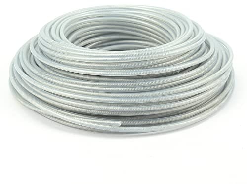 BIGP Fil de Tondeuse en Acier 3 mm x 40 mètres, Fil de Tondeuse, Bobine de fil d'acier robuste pour débroussailleuse de jardin, Fil de Rechange pour Tondeuse à Gazon