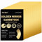 Cartulina con efecto espejo dorado A4, 60 hojas, 250 g/m²/92 lb, papel reflectante metálico para manualidades, cartulina laminada para proyectos de bricolaje UAP19GD60