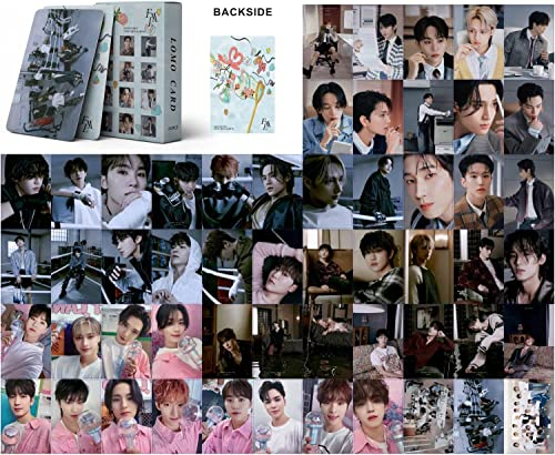 GUNBAK Kpop Seventeen Lomo Carte 55pcs Fotocarte Seventeen FML Novel Album Lomo Carte Seventeen Cartoline per Fans Regalo (FML-1)