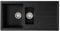 Franke Junos JSD651-97CB 1.5 Bowl Tectonite Reversible Inset Black Kitchen Sink