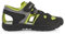 Geox J VANIETT Boy A Sandal, Black/Lime, 37 EU