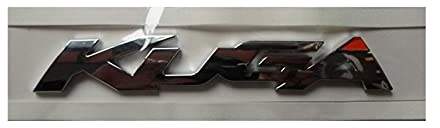 BMINO Chrom ABS Kofferraum hinten Nummer Buchstaben Abzeichen Emblem Aufkleber Aufkleber kompatibel mit Ford kompatibel mit Kuga Logo-Aufkleber