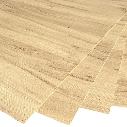Hartfaserplatte Rückwandplatte 3mm HDF ZUSCHNITT auf Maß (100 x 50cm, HDF 3mm / Eiche hell)
