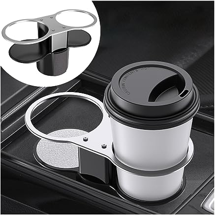 CGEAMDY Portavasos para Coche, Universal Soporte Bebidas Coche Asiento Portavasos, Multifuncional Soporte De Copa Doble para Botella, Portavasos para Automóvil para Botella Termo Taza Bebida Cenicero
