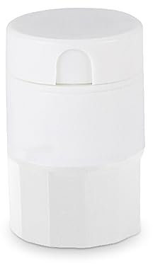 SUIOPPYUW Pill Splitter 4 in 1 Wasserbecher Verstellbarer Handtyp Tablet Divider Indoor Outdoor Haushalt Büro Traveling Crusher, Weiß