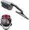 Hfnnhl Motorradhelm-Wischer, universeller Motorhelm-Scheibenwischer, Leichter elektrischer Scheibenwischer, wasserdicht, kompatibel mit den meisten Visieren