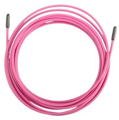 Picsil Câble de rechange pour corde à sauter Cross Training, câble en acier revêtu de PVC, longueur 3 m, épaisseur 2,5 mm, compatible avec d'autres marques (2,5 mm, rose)
