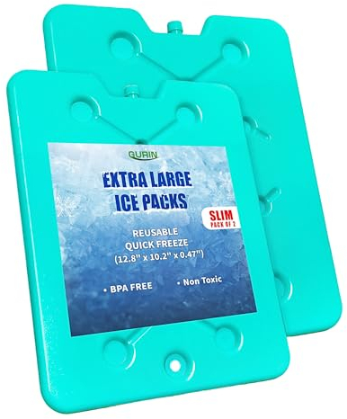 GURIN Paquetes de hielo reutilizables para loncheras, bolsas o mochilas, frías hasta 8-12 horas de larga duración para camping, picnic, actividades al aire libre, entrega de alimentos