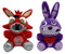 eamve 2PCS Five Nights at Freddy's Plüschtier Set,7inch Fünf Nacht Figuren Plüsch Spiel Plüschtier Puppe,weiche FNAF Plüschtiere,Foxy Fazbear und Bunny Plüschtiere,Sicherheitslücke Bonnie Plüschfigur