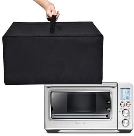 NUENSS-ROR Toaster Oven Cover Heavy Duty Heat-Resistant Dust-Proof Water-Proof Countertop Oven Cover Case for Breville Smart Oven Air Fryer Pro BOV845BSS/BOV860BSS (20.9D X 16.5W X 10.2H)