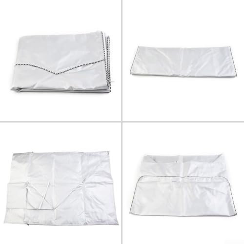 Housse imperméable pour lave-linge, tissu Oxford argenté réfléchissant, anti-poussière (XL)
