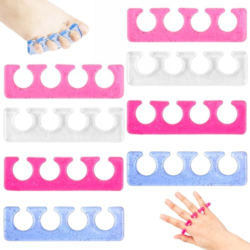 Zehenspreizer Nagellack, Zehentrenner Nagellack Zehentrenner Pediküre, Zehenspreizer Pediküre, Pediküre-Zehentrenner für Männer und Fraue Wiederholbare Waschbare Zehennagelteiler