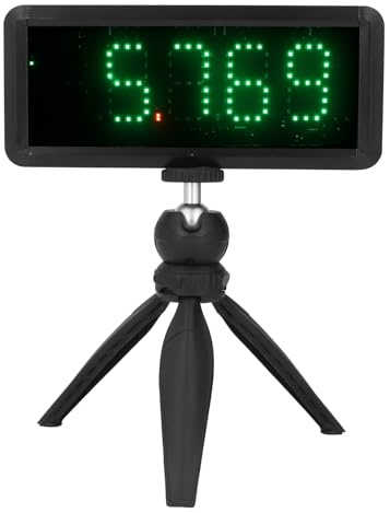 Xiuganpo Drahtloser -Timer LED-Rennzeitmessuhr mit 1500-mAh 8-m-Distanz-Marathon-Rennuhr 5-stelliges Display, Geschwindigkeitstraining Beim Motorradfahren für Training, Laufen,