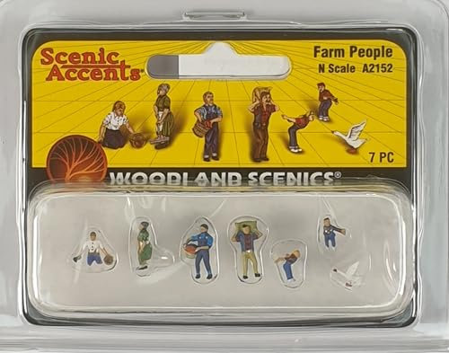 Woodland Scenics A2152 Bauernhof Knecht Magd Gans Kind Figuren Spur N 1:160 Farm People