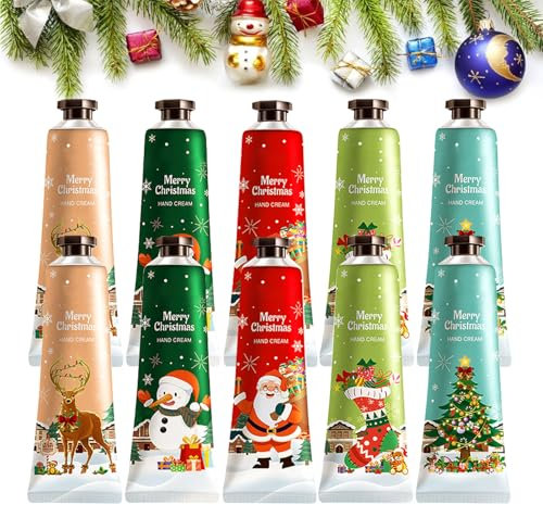 Crema Mani Set, Set Crema Mani, Crema Mani Regalo Natale, Mini Crema Mani, Mani Mini Creme Mani, 10 Pezzi Crema Idratante E Nutriente Per Mani, Riparatrice Idratare Mani Secche E Screpolate