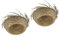 COLLBATH Lot De 2 Chapeaux De Plage En Paille Pour Hommes Chapeau De Soleil Tissé Chapeau De Fête En Plein Air Casquette Décorative Légère Et Confortable