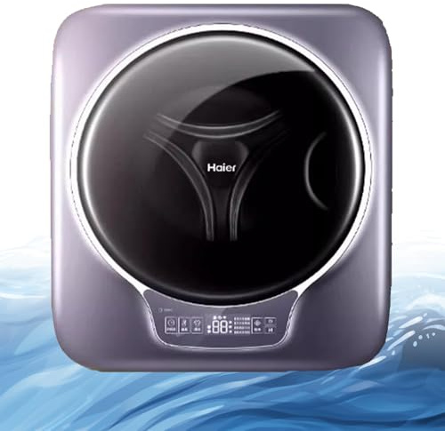 JJENXYYDS Lavadoras pequeñas, Lavadora de Carga Frontal compacta, Lavadora de Tambor montada en la Pared de 3 kg, Lavadora Completamente automática, con Panel de Control,para Apartamentos de Viaje
