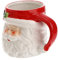 KOMBIUDA Tazza Natalizia in Ceramica Tazza Da Caffè Creativa Forma Di Babbo Natale Superficie Liscia Facile Da Pulire