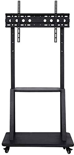 Soporte universal de TV para televisores de 50 y 86 pulgadas, soporte de suelo de acero inoxidable, soportes de televisión y tocadiscos negros