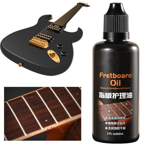 Olio di limone per la cura della chitarra, detergente per tastiera e kit per la cura della chitarra | Accessori per la pulizia della chitarra anti-essiccazione per il corpo di coppia