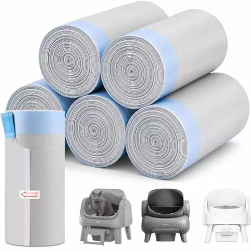 120 Stück Katzentoilettenbeutel für Neakasa und PetPivot offene selbstreinigende Katzentoiletten, extra dicke, robuste Einlagen, Ersatz, geruchlos, 68,6 x 33 cm, hält 10 kg