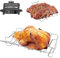 Stainless Steel Rack Set for Ninja Woodfire XL, Woodfire Grill Accessories Compatible with Ninja Woodfire XL BBQ Grill OG850 / OG901, Dishwasher Safe (Rib & Roast Rack)