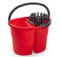 Secchio Doppia Vasca con Strizzatore 16 Litri (28 x 40 x 33.5cm) 2 Vasche con Strizzatore Per Pulizia Casa Ufficio Uso Professionale