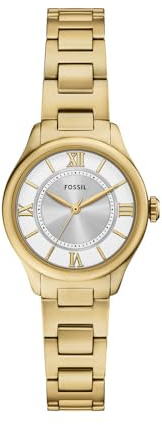 Fossil Gilmore Watch für Damen, Quarz-Dreizeigerwerk mit Edelstahl- oder Lederarmband