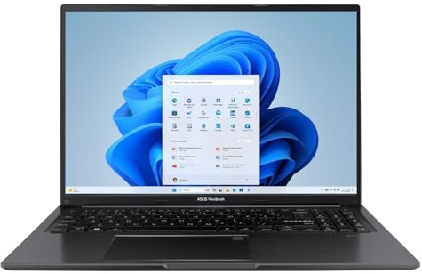 ASUS Vivobook WUXGA Ordinateur portable 16 pouces Intel Core i7-1355U 16 Go de RAM 512 Go SSD Intel Iris Xe Graphics Léger Portable Notebook Noir Windows 11
