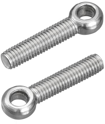 QUARKZMAN 4Pcs Anillos de Elevación M8 x 40mm, Pernos de Ojo Tornillos de Argollas de Acero Inoxidable 304 para Colgar y Fijar Válvulas Compuerta Tuberías