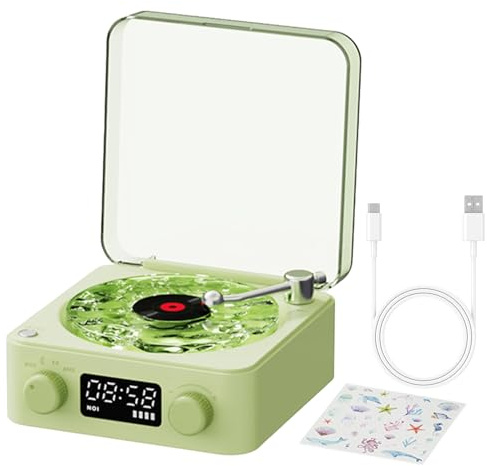Smart Disc-spelare - bärbar vintage vinylplatta, retrokonsol
