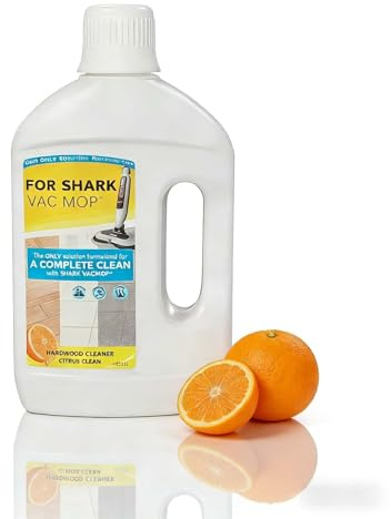 Líquido Limpiador para Pisos de Madera Dura, 1L Aroma Cítrico X1, Limpieza Profunda, Fórmula Sin Rayas, Compatible con Shark VAC MOP