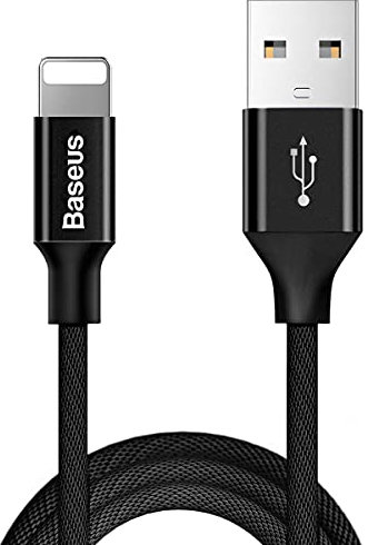 Baseus Lightning Yiven Apple Kabel 2A 1.8m Schwarz (CALYW-A01)