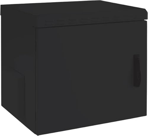 LOGON RWMIP55W12U60B Wall mounted rack 55U Black rack - racks (Wall mounted rack, Steel, Black, 48.3 cm (19), Metal, 600 mm)