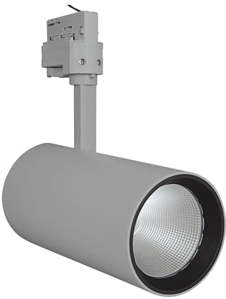 LEDVANCE LED Stromschienen-Spotlight | Leuchte für Innenanwendungen | Kaltweiß | 95,0 mm x 297,0 mm | TRACKLIGHT SPOT D95 55W Grey
