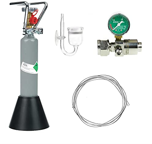 Guemmer products CO2 Anlage Aquarium Komplett-Set Basic mit 500g Mehrwegflasche für Aquarien, gefüllt, NEU - Verschiedene Varianten beachten