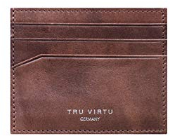 Tru Virtu® Geldbörse RFID/NFC Schutz - Wallet Soft Natural Brown