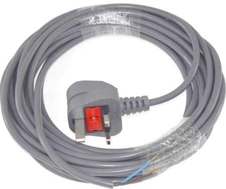 KGA SUPPLIES 10M Vacuum Cleaner Cable Flex Hoover Flexible Power Lead & Plug Fits DYSON DC07