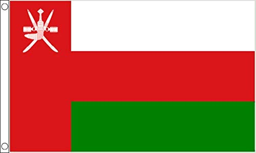 FlagSuperstore Oman-Flagge, 100% Polyester, mit Ösen, 152 x 91 cm
