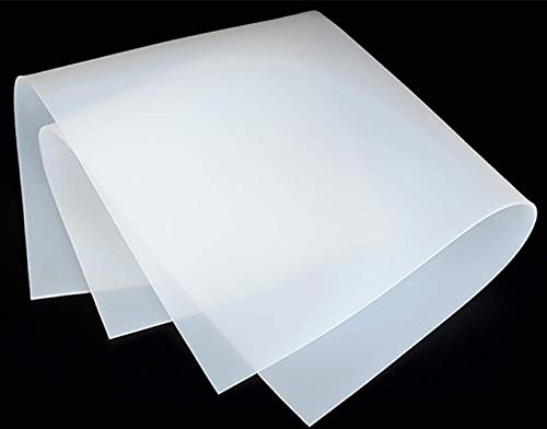 TEN-HIGH Silicone Plaque de qualité Alimentaire Carrée, Joint en Silicone résistant à haute Température tapis de réparation tampon de travail pour soudure, 500mm x 500mm Epaisseur 1,5mm