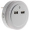 Zenitech Otio - Veilleuse LED Automatique avec 2 Ports USB - Écologique et Faible Consommation - Activation Auto/On/Off - Idéale pour Appareils Multimédias - Blanc - 2 Ports USB