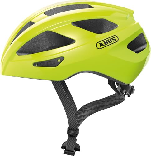 ABUS 87230 Fahrradhelm, Gelb (Signal Yellow), M (52-58 cm)