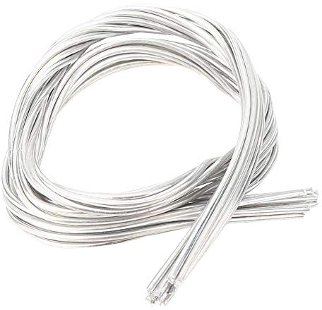 10 Pièces Baguettes de Soudage en Aluminium, Kit de Soudure Brasure à Roulement en Argent 2 mm Diamètre à Souder Basse Température Fil Fourré de Flux Fusion Facile