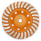 Diamond Cup Surface Grinding Wheel,BGTEC 115MM Turbo Row Concrete Diamond Grinder Disc with M14 thread for Polishing and Cleaning Grinder Concrete Granite Stone Marble Masonry